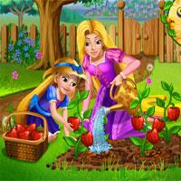 play Rapunzel Mommy Gardening