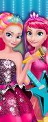 Elsa And Anna In Rock N Royals