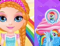 play Baby Barbie Little Pony Cupcakes