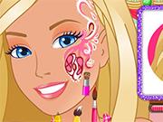 play Barbie Magical Face Painting