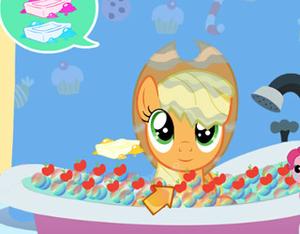 play Applejack Bubble Bath