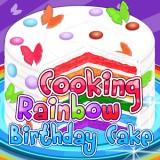 play Cooking Rainbow Birthday Cake