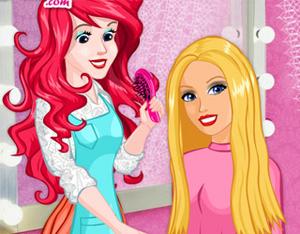 play Ariel As Barbies Wedding Stylist