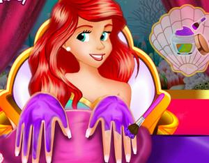 play Ariel Nails Design