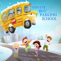 play Winter School Bus Parking