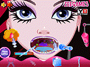 play Monster High Throat Care.