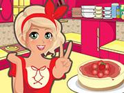 play Mia Cooking Strawberry Cheesecake