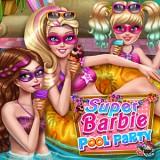 play Super Barbie Pool Party