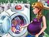 Anna Pregnant Laundry Day