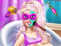 play Pregnant Super Barbie Spa