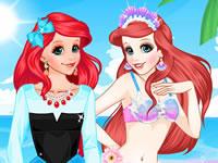 Ariel Mermaid Vs Human Princess