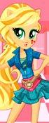 play Applejack School Spirit Style