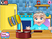 play Baby Elsa Cooking Icecream