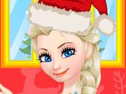 play Elsa Bathing Baby Santa
