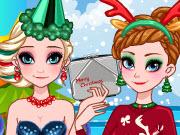 play Frozen Sisters Christmas Party