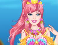 play Barbie Modern Mermaid Dressup