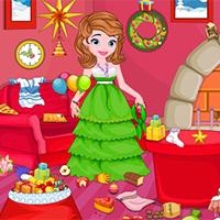 play Princess Sofia Christmas Clean Up