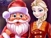 play Elsa And Santa Christmas Cleaning