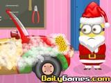 play Santa Minion Christmas Car