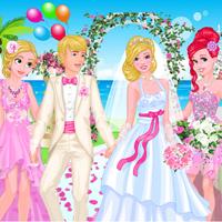 play Princesses At Barbie'S Wedding