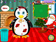play Messy Penguin Christmas Makeover