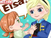play Anna And Elsa Build Snowman