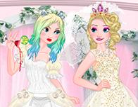 play Elsa Good Vs Naughty Bride