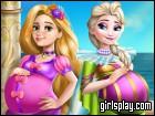 play Elsa And Rapunzel Pregnant Bffs