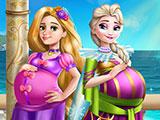 Elsa And Rapunzel Pregnant Bffs