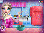 play Cooking Christmas Cake With Elsa