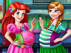 play Ariel And Anna Pregnant Bffs