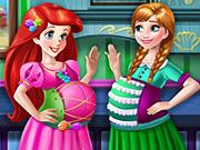 play Ariel And Anna Pregnant Bffs