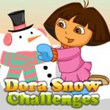play Dora Snow Challenges