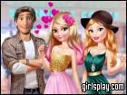 play Elsa And Barbie Blind Date