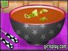 play Abundance Tomato Soup With Basil Oil