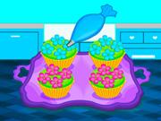 play Bake Colorful Cupcakes