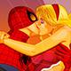 play Spiderman And Elsa Kiss