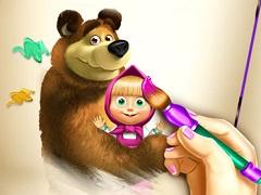 play Masha And The Bear Coloring Book