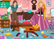 play Rapunzel And Flynn Winter Clean Up