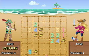 play Treasure Dig - Minesweeper For 2 Players