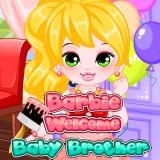 play Barbie Welcome Baby Brother