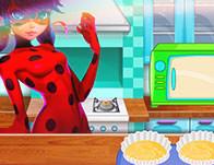 play Ladybug Cooking Cupcakes