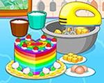play Cooking Colorful Cake