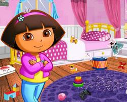 play Dora Room Clean Up