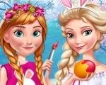 play Elsa And Anna Easter Fun