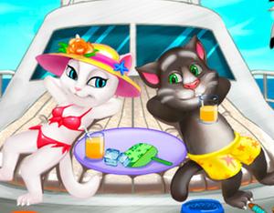 play Tom And Angela Cat Beach Holiday
