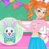play Anna Easter Bunny Cake