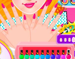 play Super Barbie Super Nails