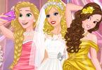 Barbies Wedding Selfie With Princesses game