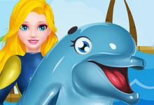 play Princess Elsa Dolphin Show